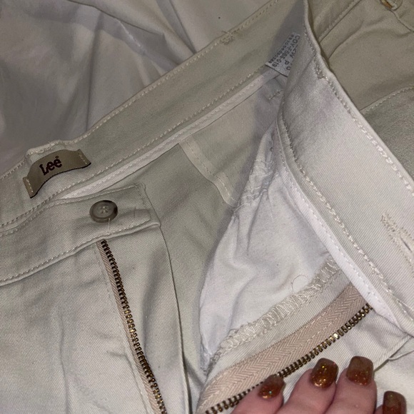 Cream Lee Straight Leg Pants - Picture 6 of 9